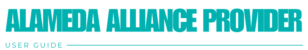 Alameda Alliance Provider Portal​