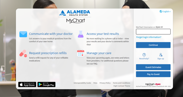 Alameda Alliance Mychart