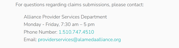 Alameda Alliance for Health Claims Address